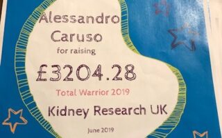 £3204.28 Funds Raised for Kidney Research UK